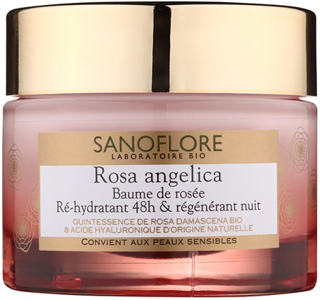 Sanoflore Rosa Angelica crema de noche hidratante con efecto regenerador
