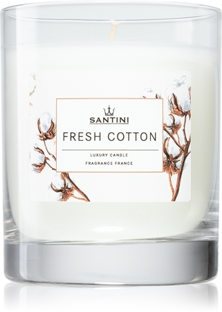 SANTINI Cosmetic Fresh Cotton mirisna svijeća