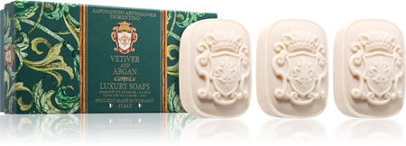 Saponificio Artigianale Fiorentino Vetiver and Argan Set Set fester Seifen