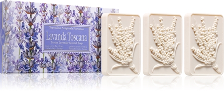 Saponificio Artigianale Fiorentino Tuscan Lavender Set palasaippuasetti tuoksuu laventelille