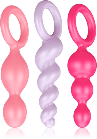 Satisfyer Booty Call Plugs-Assorted Colors (Set Of 3) main image 0