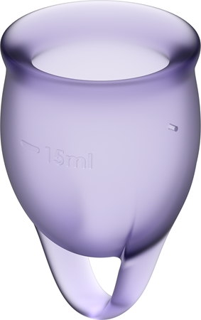 Satisfyer Feel Confident Menstrual Cup Coupe menstruelle Purple
