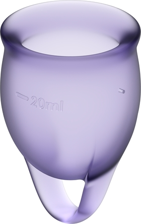 Satisfyer Feel Confident Menstrual Cup Coupe menstruelle Purple