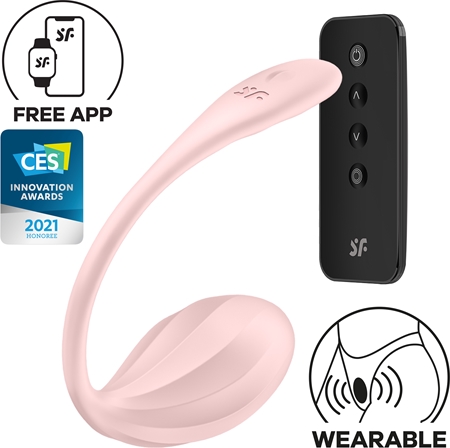 Satisfyer Ribbed Petal Connect App vibrační vajíčko