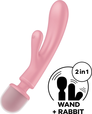 Satisfyer Triple Lover 2 in 1 Baguette de massage et vibromasseur