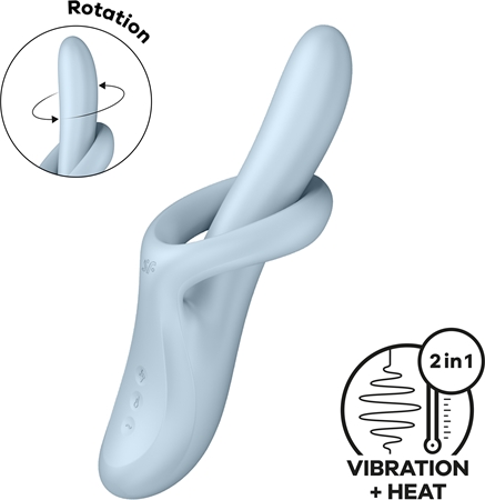 Satisfyer HEAT FLEX 4 vibrátor so stimulátorom klitorisu