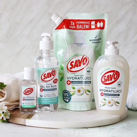 Savo Chamomile & Jojoba Oil tekuté mýdlo na ruce náhradní náplň