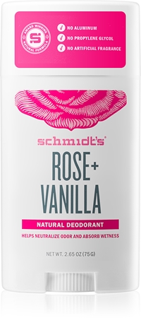 Schmidt's Rose + Vanilla στερεό αποσμητικό