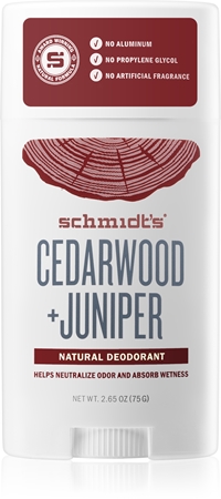 Schmidt's Cedarwood + Juniper desodorante en barra sin sales de aluminio