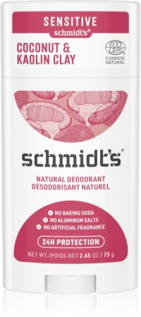 Schmidt's Coconut & Kaolin Clay dezodorant w sztyfcie 24 godz.