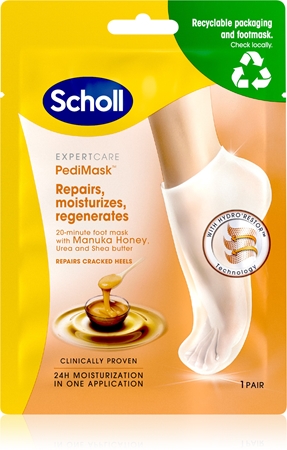 Scholl Pedimask™ Manuka Honey Suvatoitev mask jalgadele
