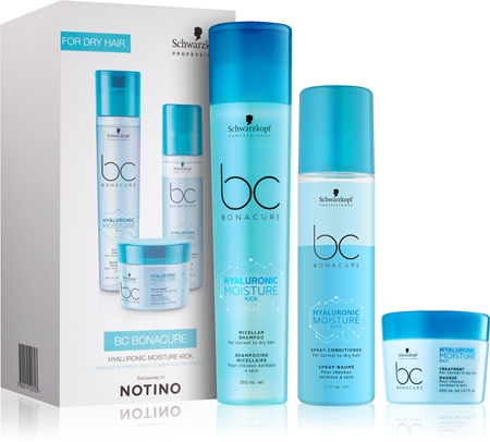 Schwarzkopf Professional BC Bonacure Hyaluronic Moisture Kick ajándékszett I. (normál és száraz hajra) hölgyeknek