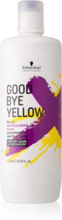 Schwarzkopf Professional Goodbye Yellow σαμπουάν που εξουδετερώνει τους κίτρινους τόνους για βαμμένα και με ανταύγειες μαλλιά
