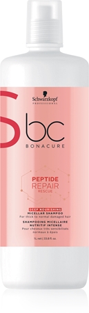 Schwarzkopf Professional BC Bonacure Peptide Repair Rescue osvěžujicí micelární šampon pro extrémně poškozené vlasy