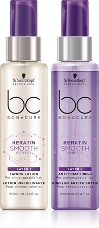 Schwarzkopf Professional BC Bonacure Keratin Smooth Perfect serum dwufazowe do włosów nieposłusznych i puszących się