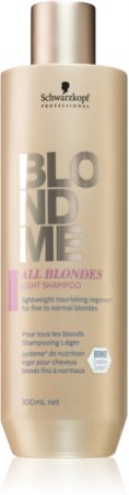 Schwarzkopf Professional Blondme All Blondes Light Närande schampo För fint till normalt hår