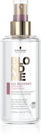 Schwarzkopf Professional Blondme All Blondes Light könnyű kondicionáló spray -ben