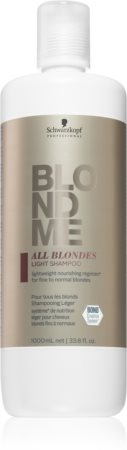 Schwarzkopf Professional Blondme All Blondes Light θρεπτικό σαμπουάν για λεπτά εως κανονικά μαλλιά