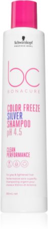 Schwarzkopf Professional BC Bonacure Color Freeze Silver ασημένιο σαμπουάν για ξανθά και με ανταύγειες μαλλιά