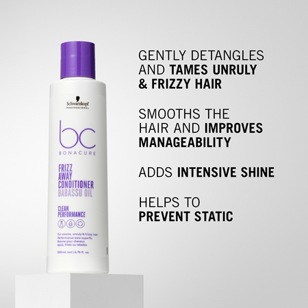 Schwarzkopf Professional BC Bonacure Frizz Away Conditioner après-shampoing pour cheveux indisciplinés et frisottis