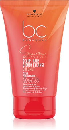Schwarzkopf Professional BC Bonacure Sun Protect Scalp, Hair & Body Cleanse champô para cabelo e corpo