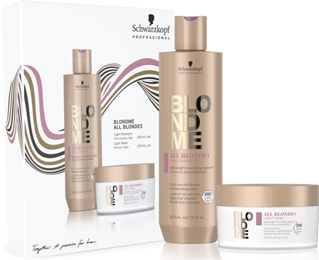 Schwarzkopf Professional Blondme All Blondes Light Set (für feines bis normales Haar)