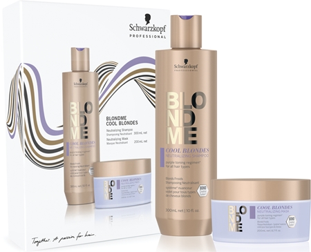 Schwarzkopf Professional Blondme Cool Blondes set (for blondes and highlighted hair) for women