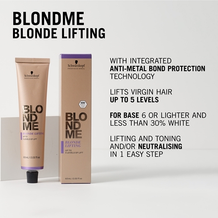 Schwarzkopf Professional Blondme Lifting šviesinamasis kremas šviesiems plaukams