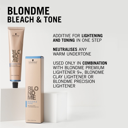 Schwarzkopf Professional Blondme Bleach & Tone Uppljusande och tonande tillsats