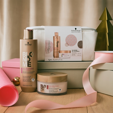 Schwarzkopf Professional Blondme All Blondes Light dovanų rinkinys ploniems ir normaliems plaukams