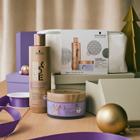 Schwarzkopf Professional Blondme Cool Blondes dárková sada neutralizující žluté tóny