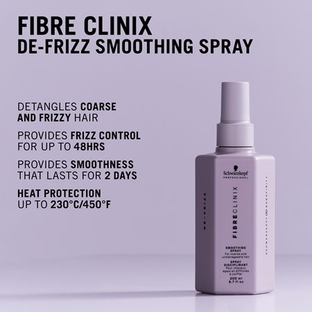 Schwarzkopf Professional Fibre Clinix De-Frizz Smoothing Spray spray wygładzający do włosów nieposłusznych i puszących się
