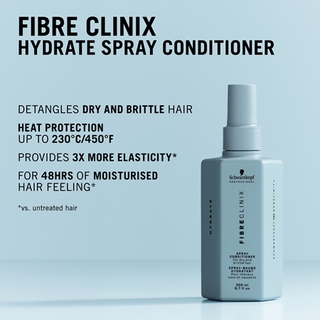 Schwarzkopf Professional Fibre Clinix Hydrate Spray Conditioner odżywka nawilżająca w sprayu bez spłukiwania