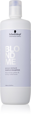 Schwarzkopf Professional Blondme Bond Repair Purple Shampoo lila sampon szőke hajra