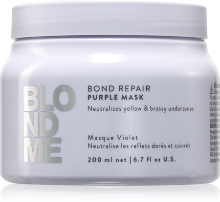 Schwarzkopf Professional Blondme Bond Repair Purple Mask maschera per capelli neutralizzante per toni gialli