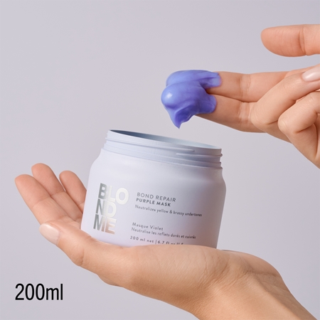 Schwarzkopf Professional Blondme Bond Repair Purple Mask maschera per capelli neutralizzante per toni gialli