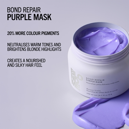 Schwarzkopf Professional Blondme Bond Repair Purple Mask maschera per capelli neutralizzante per toni gialli
