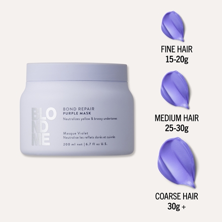 Schwarzkopf Professional Blondme Bond Repair Purple Mask maschera per capelli neutralizzante per toni gialli