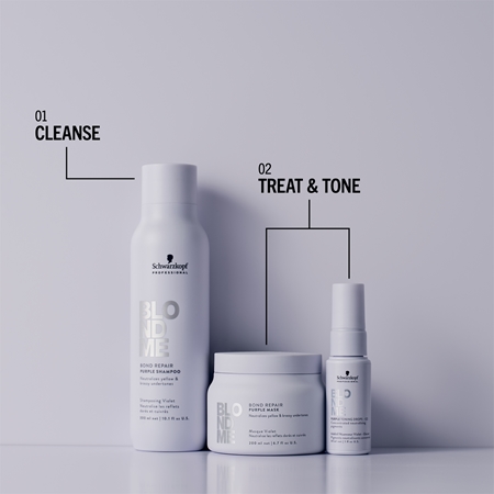 Schwarzkopf Professional Blondme Bond Repair Purple Mask maschera per capelli neutralizzante per toni gialli