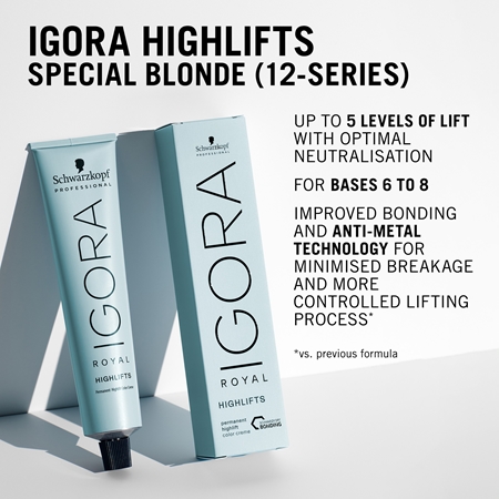 Schwarzkopf Professional IGORA Royal Highlifts colour cream for cool blondes