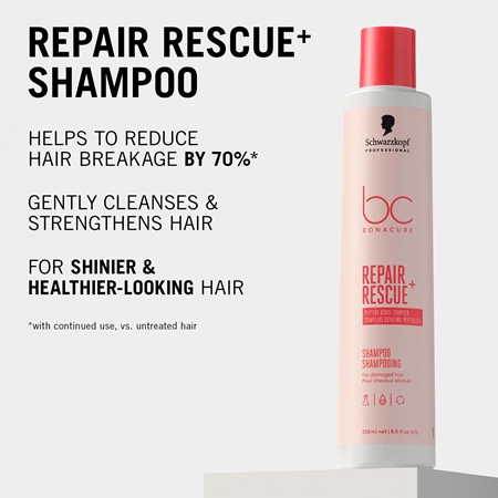 Schwarzkopf Professional BC Bonacure Repair Rescue+ Nourishing Shampoo for damaged hair