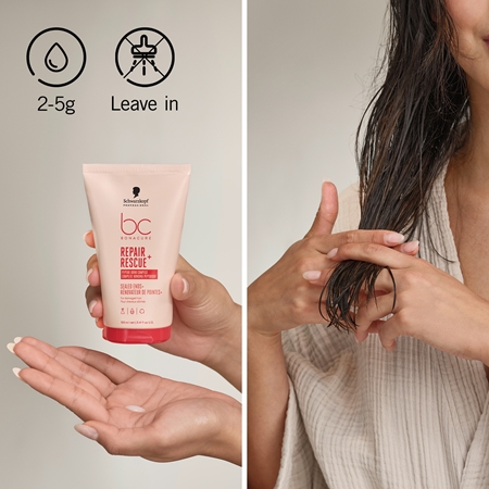 Schwarzkopf Professional BC Bonacure Repair Rescue+ Cream Serum for very damaged hair with split ends