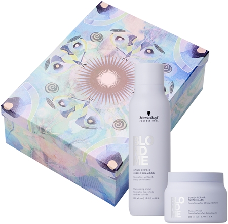 Schwarzkopf Professional Blondme Bond Repair Purple Set Geschenkset für blonde Haare
