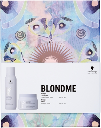 Schwarzkopf Professional Blondme Bond Repair Purple Set Geschenkset für blonde Haare