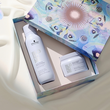 Schwarzkopf Professional Blondme Bond Repair Purple Set Geschenkset für blonde Haare