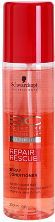 Schwarzkopf Professional BC Bonacure Peptide Repair Rescue condicionador regenerador em spray para cabelo danificado