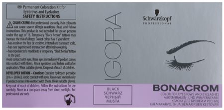 Schwarzkopf Professional Igora Bonacrom tinta para sobrancelhas com ativador