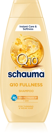 Schwarzkopf Schauma Q10 Fullness Shampoo for Fine and Thinning Hair with coenzyme Q10