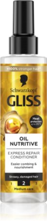 Schwarzkopf Gliss Oil Nutritive αναγεννητικό βάλσαμο για ατίθασα και κρεπαρισμένα μαλλιά