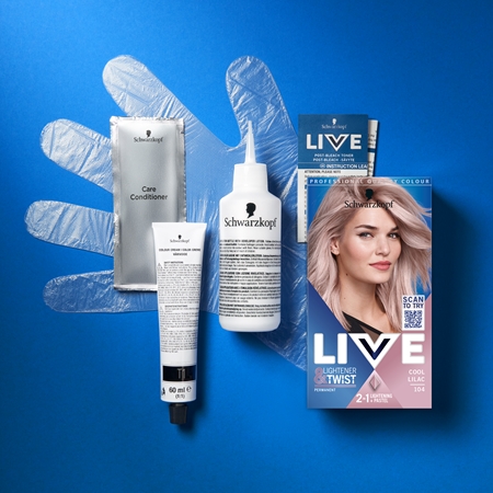 Schwarzkopf LIVE Lightener & Twist Püsijuuksevärv juuste blondeerimiseks